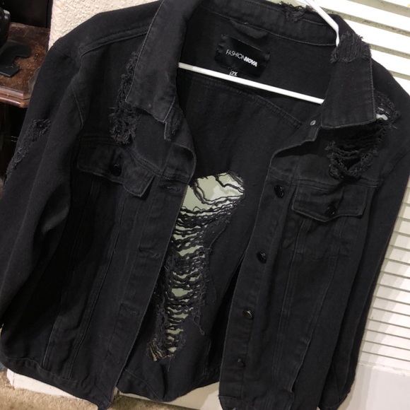 black denim jacket 2xl